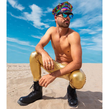 Metallic Gouden Legging L - XL van Boland koop je bij Partywinkel