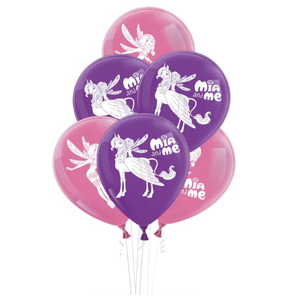 Mia And Me Palloncini viola e rosa 25 cm, 10 pezzi