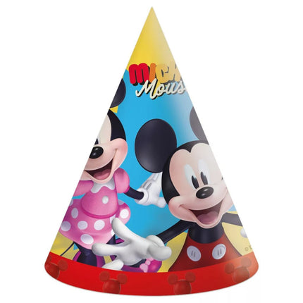 Mickey Mouse Feesthoedjes Jump Into Fun 6st van Procos koop je bij Partywinkel