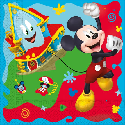 Mickey Rock The House Servetten 33cm 20st van Procos koop je bij Partywinkel