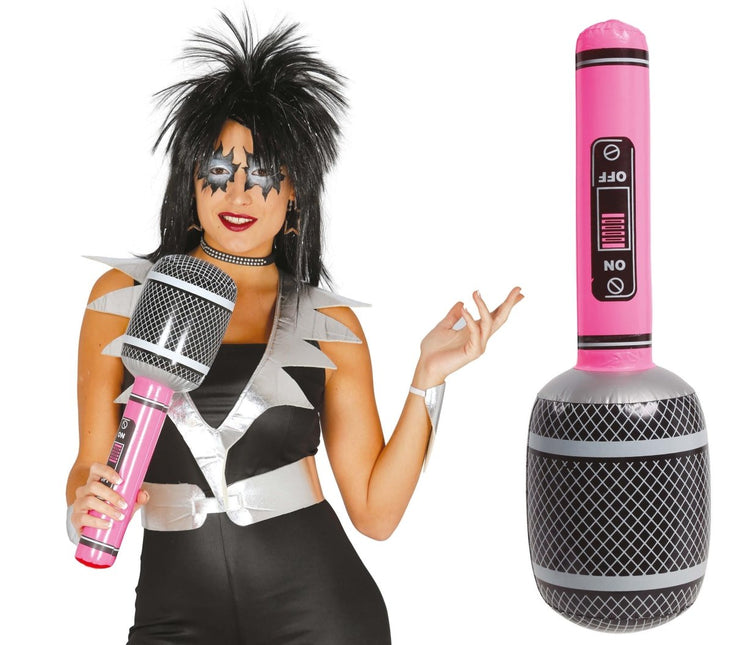 Microfoon Opblaasbaar 50cm van Fiestas Guirca koop je bij Partywinkel