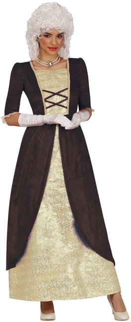 Middeleeuwen Jurk Bruin Dames - Partywinkel - 8434077861639