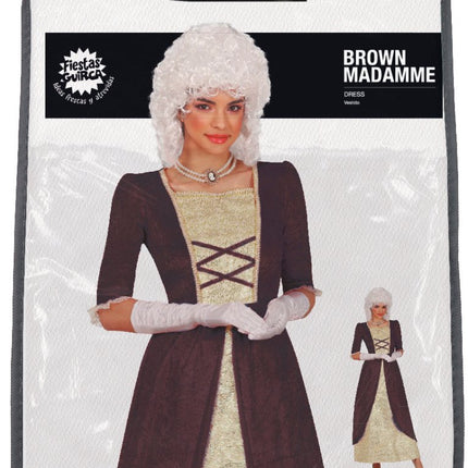 Middeleeuwen Jurk Bruin Dames - Partywinkel - 8434077861639