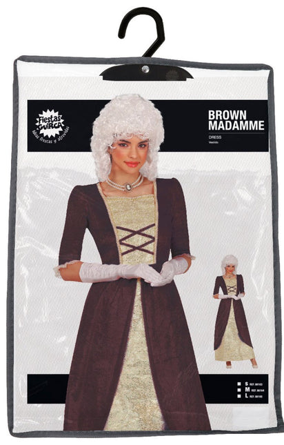 Middeleeuwen Jurk Bruin Dames - Partywinkel - 8434077861639