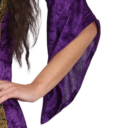 Middeleeuwen Jurk Paars Dames - Partywinkel - 8434077861035