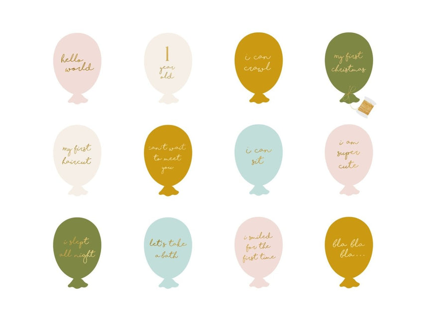 Mijlpaal Kaarten Ballonnen van Partydeco koop je bij Partywinkel