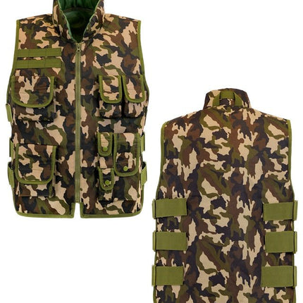 Militair Camouflage vest van Widmann koop je bij Partywinkel
