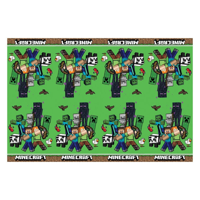Minecraft Tafelkleed Plastic 1,8m van Procos koop je bij Partywinkel