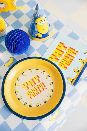 Minions - borden, 23 cm, mix van Partydeco koop je bij Partywinkel