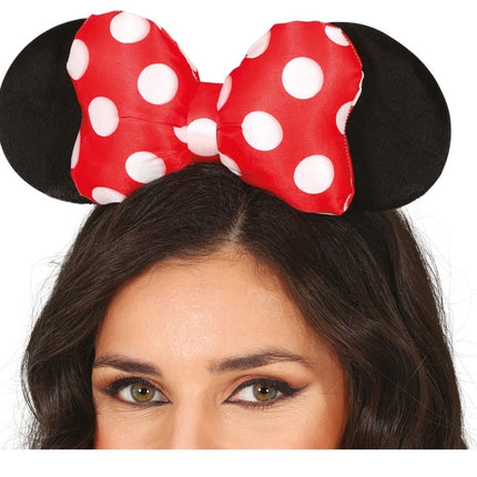 Minnie Mouse Haarband Wit Rood - Partywinkel - 8434077230107