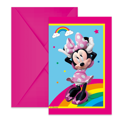 Minnie Mouse Uitnodigingen 6st van Procos koop je bij Partywinkel