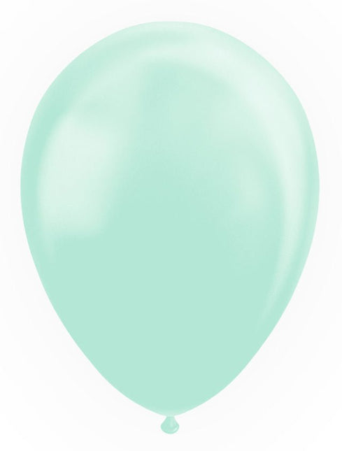 Mintgroene Ballonnen Pastel Macaron 30cm 25st van WeFiesta koop je bij Partywinkel