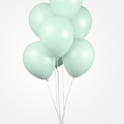 Mintgroene Ballonnen Pastel Macaron 30cm 50st van WeFiesta koop je bij Partywinkel