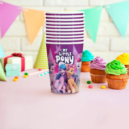Bicchieri My Little Pony viola da 250 ml, 8 pezzi