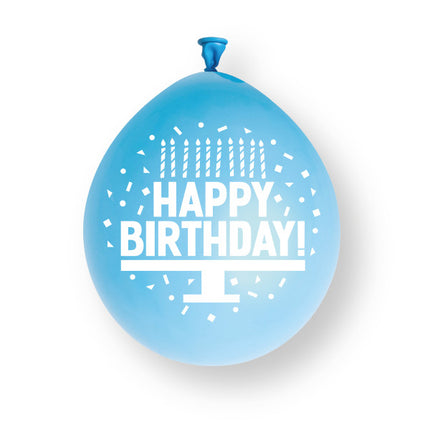 10pz Palloncini in lattice di buon compleanno 9" 