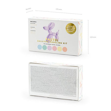 Modeleer Ballonnen Pastel 30st van Partydeco koop je bij Partywinkel