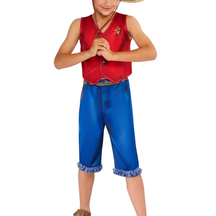 One Piece Monkey D. Luffy Costume Ragazzi
