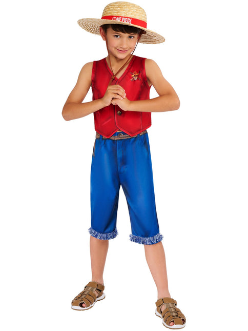 One Piece Monkey D. Luffy Costume Ragazzi