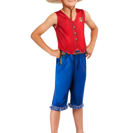One Piece Monkey D. Luffy Costume Ragazzi