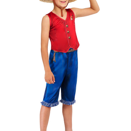 One Piece Monkey D. Luffy Costume Ragazzi