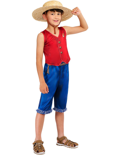 One Piece Monkey D. Luffy Costume Ragazzi