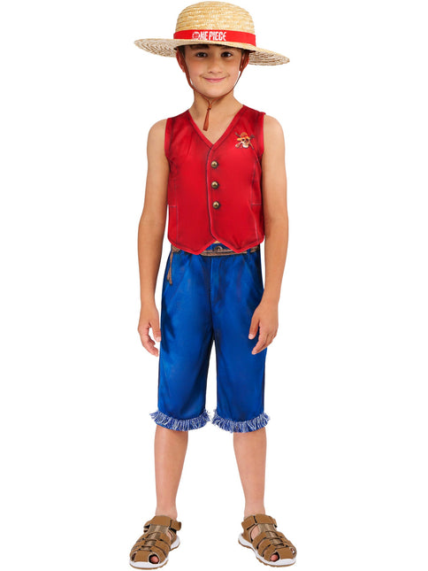One Piece Monkey D. Luffy Costume Ragazzi