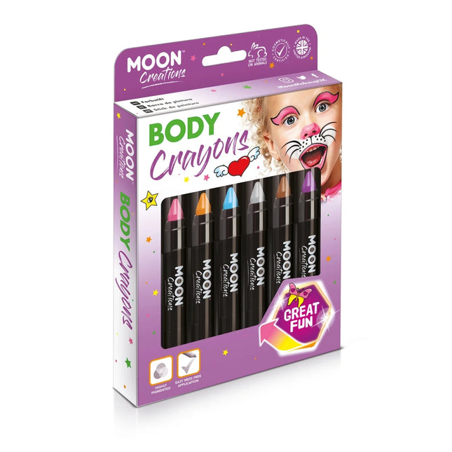Moon Creations Body Crayons Brown 3.2g van Moon Creations koop je bij Partywinkel