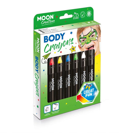 Moon Creations Body Crayons Green 3.2g van Moon Creations koop je bij Partywinkel