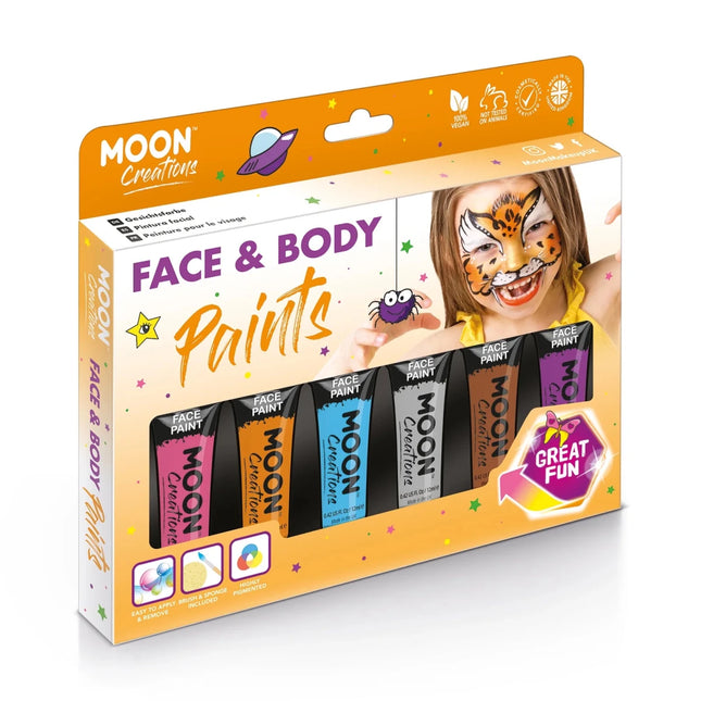 Moon Creations Face Paint Brown 12ml van Moon Creations koop je bij Partywinkel