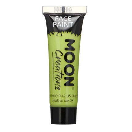 Moon Creations Face Paint Lime Green 12ml van Moon Creations koop je bij Partywinkel