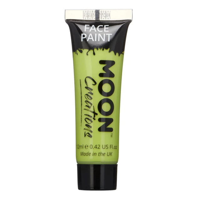 Moon Creations Face Paint Lime Green 12ml van Moon Creations koop je bij Partywinkel