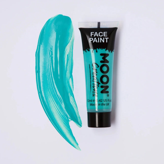 Moon Creations Face Paint Turquoise 12ml van Moon Creations koop je bij Partywinkel