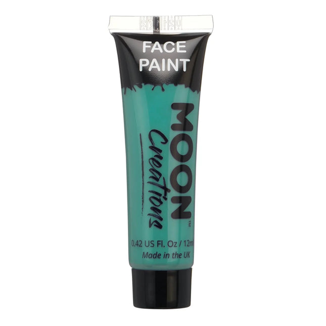 Moon Creations Face Paint Turquoise 12ml van Moon Creations koop je bij Partywinkel