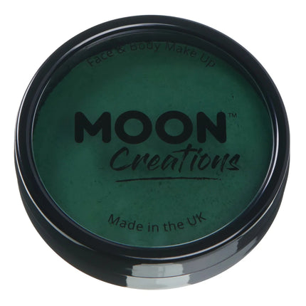 Moon Creations Pro Face Paint Cake Pots Dark Green 36g van Moon Creations koop je bij Partywinkel