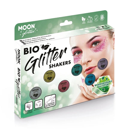 Moon Glitter Bio Glitter Shakers Blue 5g van Moon Creations koop je bij Partywinkel