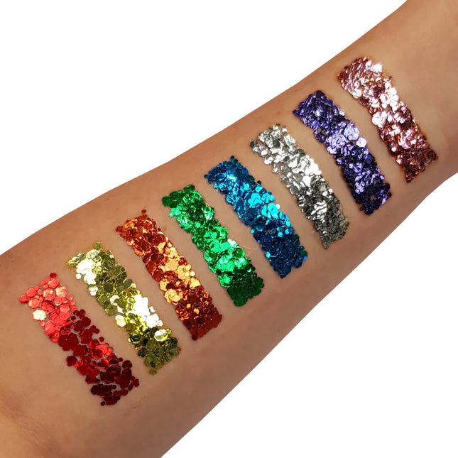 Moon Glitter Classic Chunky Glitter Gel Blue 12ml van Moon Creations koop je bij Partywinkel