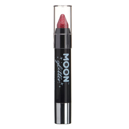 Moon Glitter Holographic Body Crayons Red 3.2g van Moon Creations koop je bij Partywinkel