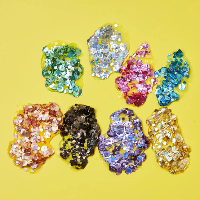 Moon Glitter Holographic Chunky Glitter Gel Gold 12ml van Moon Creations koop je bij Partywinkel