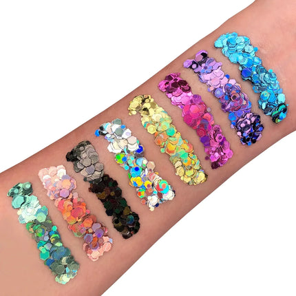 Moon Glitter Holographic Chunky Glitter Green 3g van Moon Creations koop je bij Partywinkel