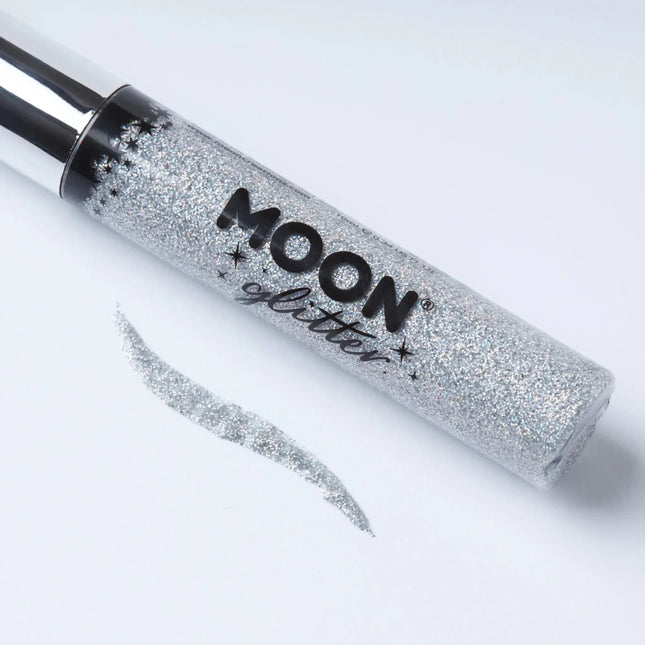 Moon Glitter Holographic Glitter Eye Liner Silver 10ml van Moon Creations koop je bij Partywinkel
