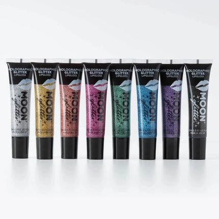 Moon Glitter Holographic Glitter Lipgloss Gold 15ml van Moon Creations koop je bij Partywinkel