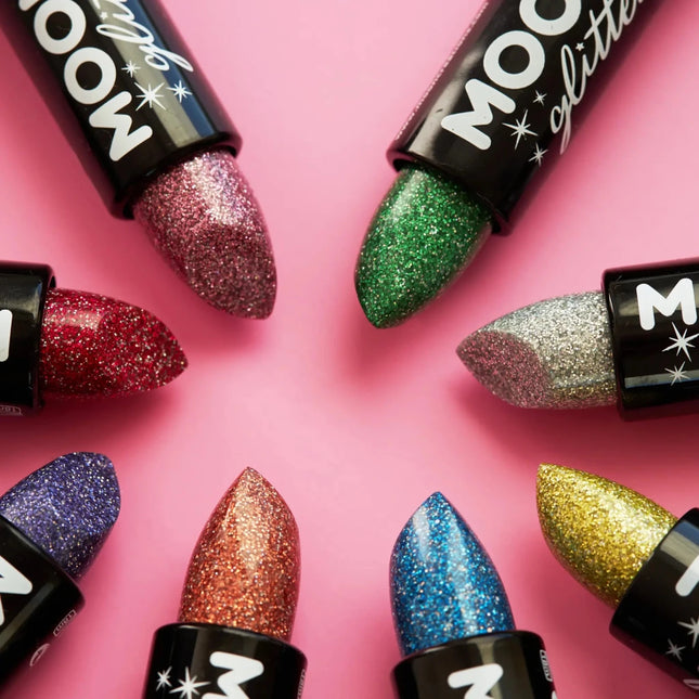 Moon Glitter Holographic Glitter Lipstick Rose Gold 4.2g van Moon Creations koop je bij Partywinkel
