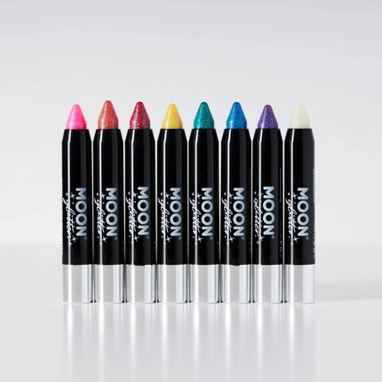 Moon Glitter Iridescent Body Crayons Pink 3.2g van Moon Creations koop je bij Partywinkel
