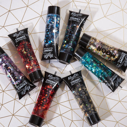 Moon Glitter Mystic Chunky Glitter Gel Autumn 12ml van Moon Creations koop je bij Partywinkel
