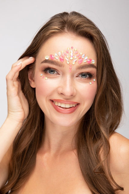 Moon Glow Glow in the Dark Face Jewels Pink Flamingo van Moon Creations koop je bij Partywinkel