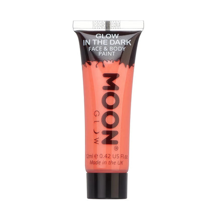 Moon Glow Glow in the Dark Face Paint Red 12ml van Moon Creations koop je bij Partywinkel