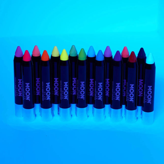Moon Glow Intense Neon UV Body Crayons Intense Pink 3.2g van Moon Creations koop je bij Partywinkel