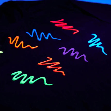 Moon Glow Neon UV Fabric Paint 30ml Intense Blue 30ml van Moon Creations koop je bij Partywinkel