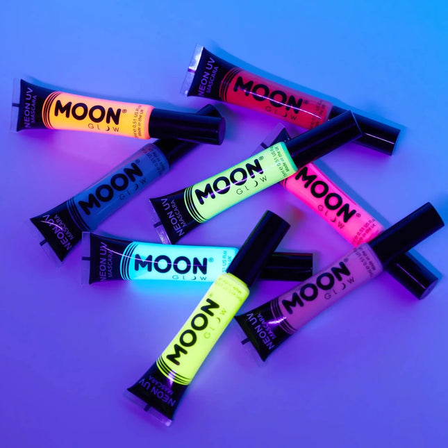 Moon Glow Neon UV Mascara Intense Pink 15ml van Moon Creations koop je bij Partywinkel
