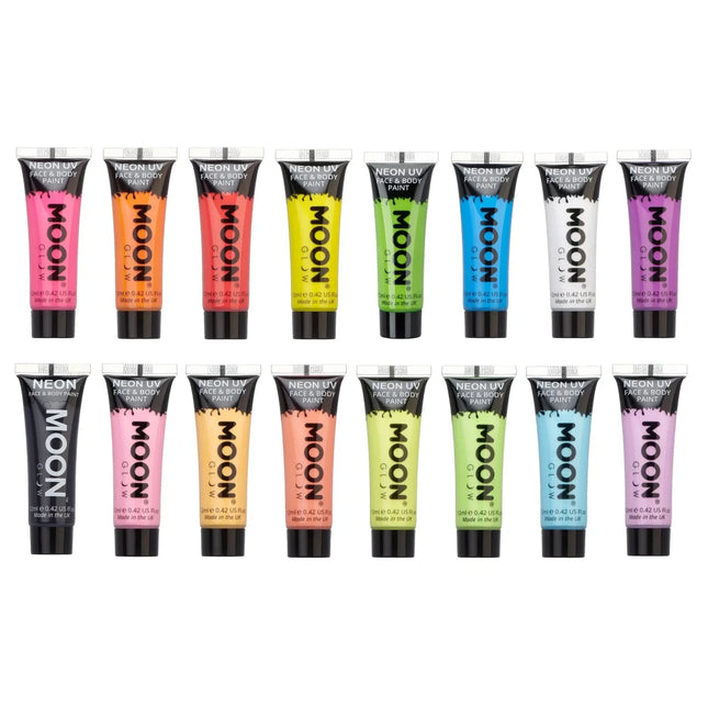 Moon Glow Pastel Neon UV Face Paint Black 12ml van Moon Creations koop je bij Partywinkel